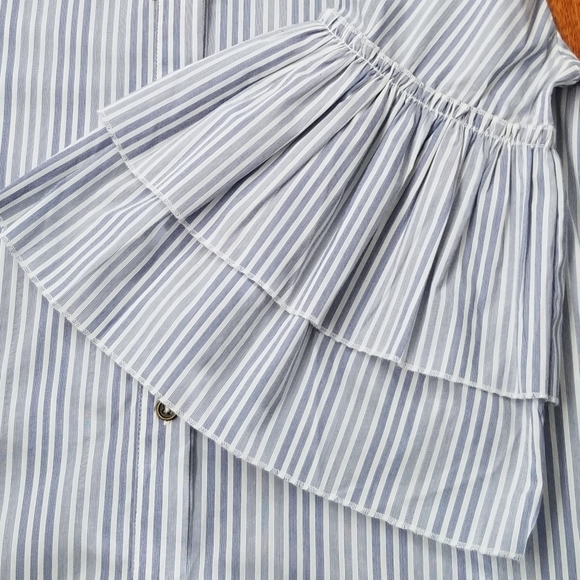 Ella Moss Carissa Buttondown in Pale Blue - Picture 5 of 6